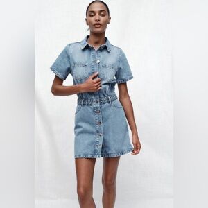 Zara Blue Denim Dress